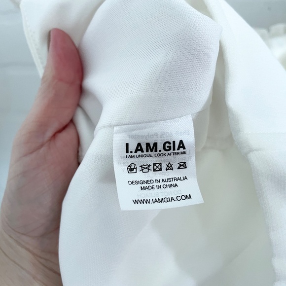 Anthropologie x Revolve x I.AM.GIA Naomi Ruffle Bustier Off-white Coquette S - Picture 13 of 14